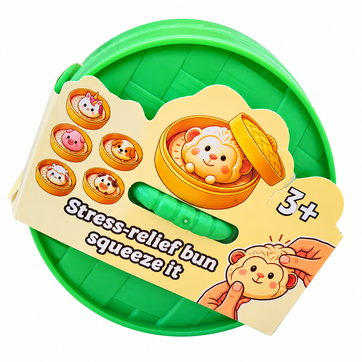 Cute Animal Bun Steamer Squishy Toy – Mystery Animal