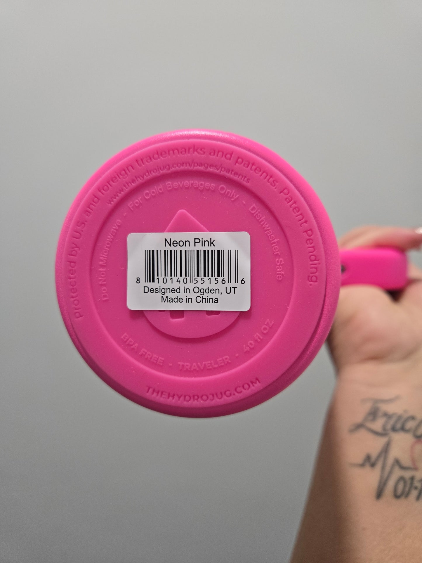 Hydrojug 40oz Flawed Neon Pink