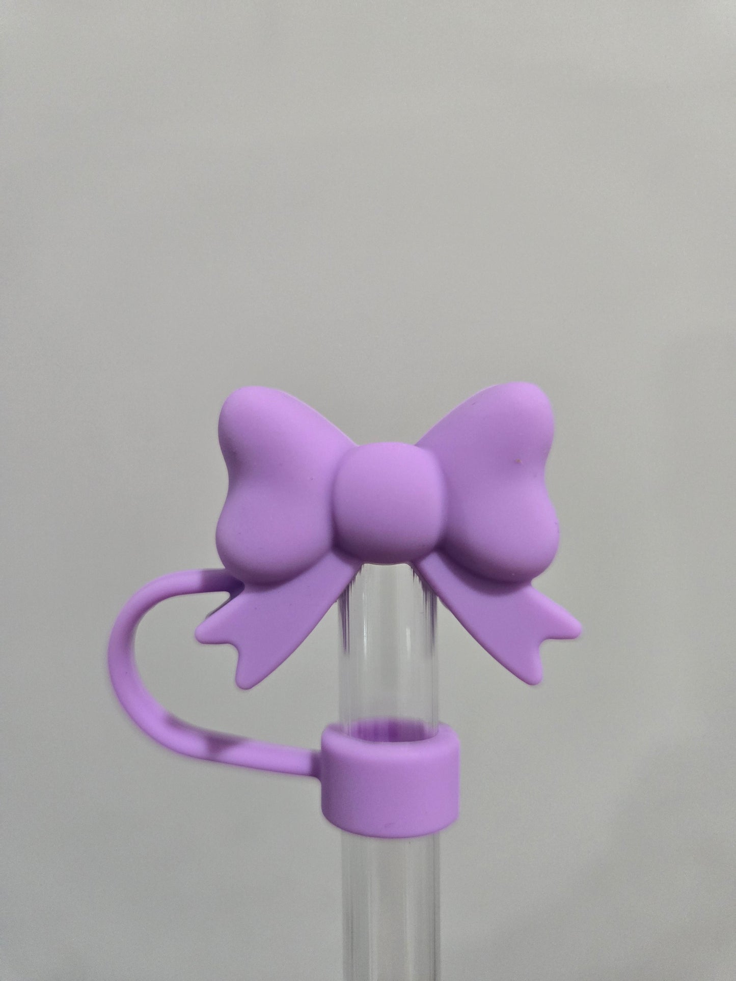 10MM LavenderBow Strawtopper