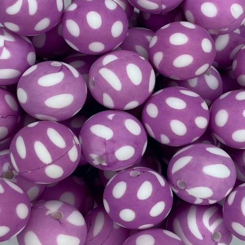 P57 POLKA DOT LAVENDER 15MM PRINT (1ct)