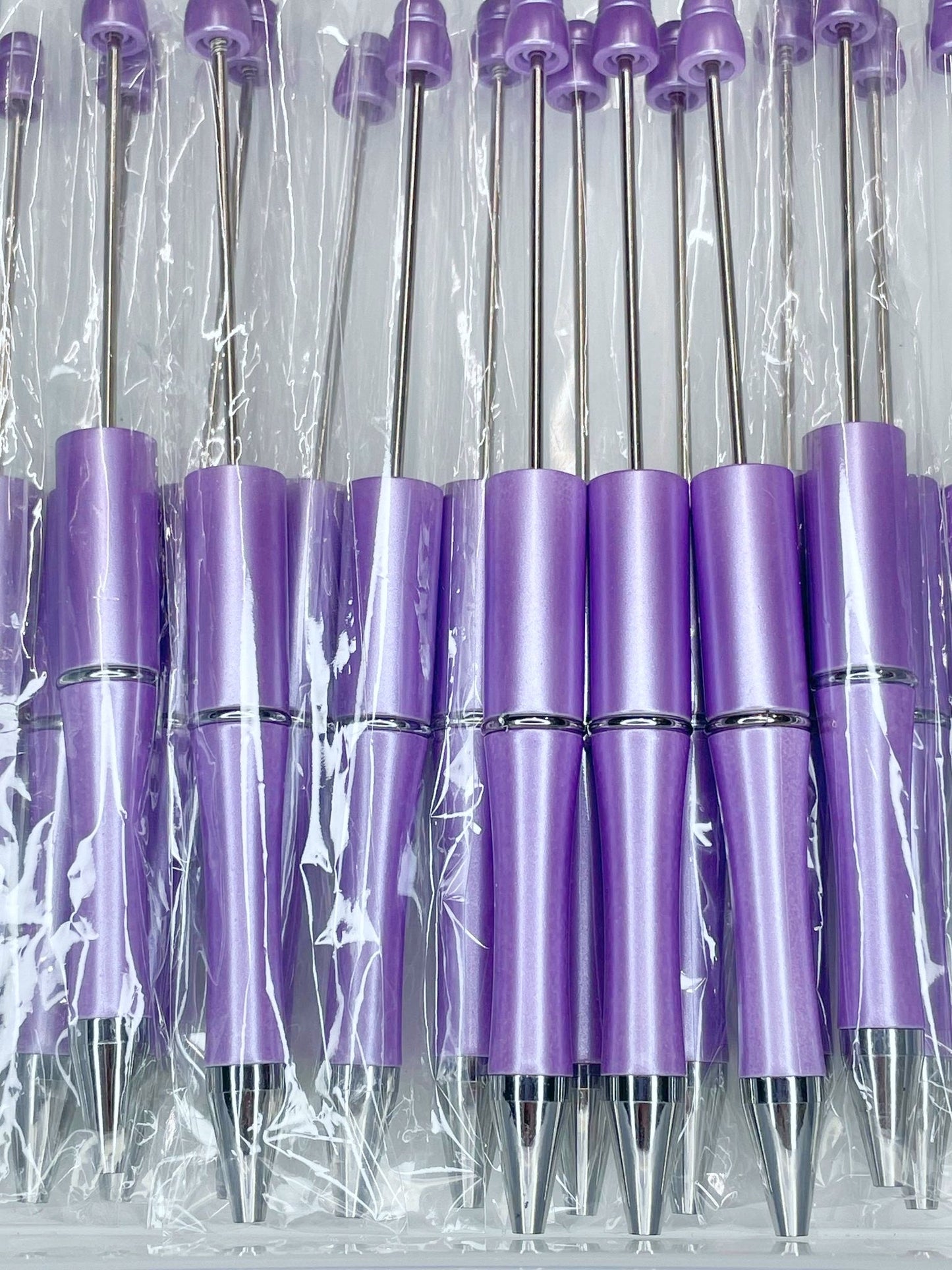 BEADABLE PLASTIC PEN PEARLESCENT LAVENDER B6 (1ct)