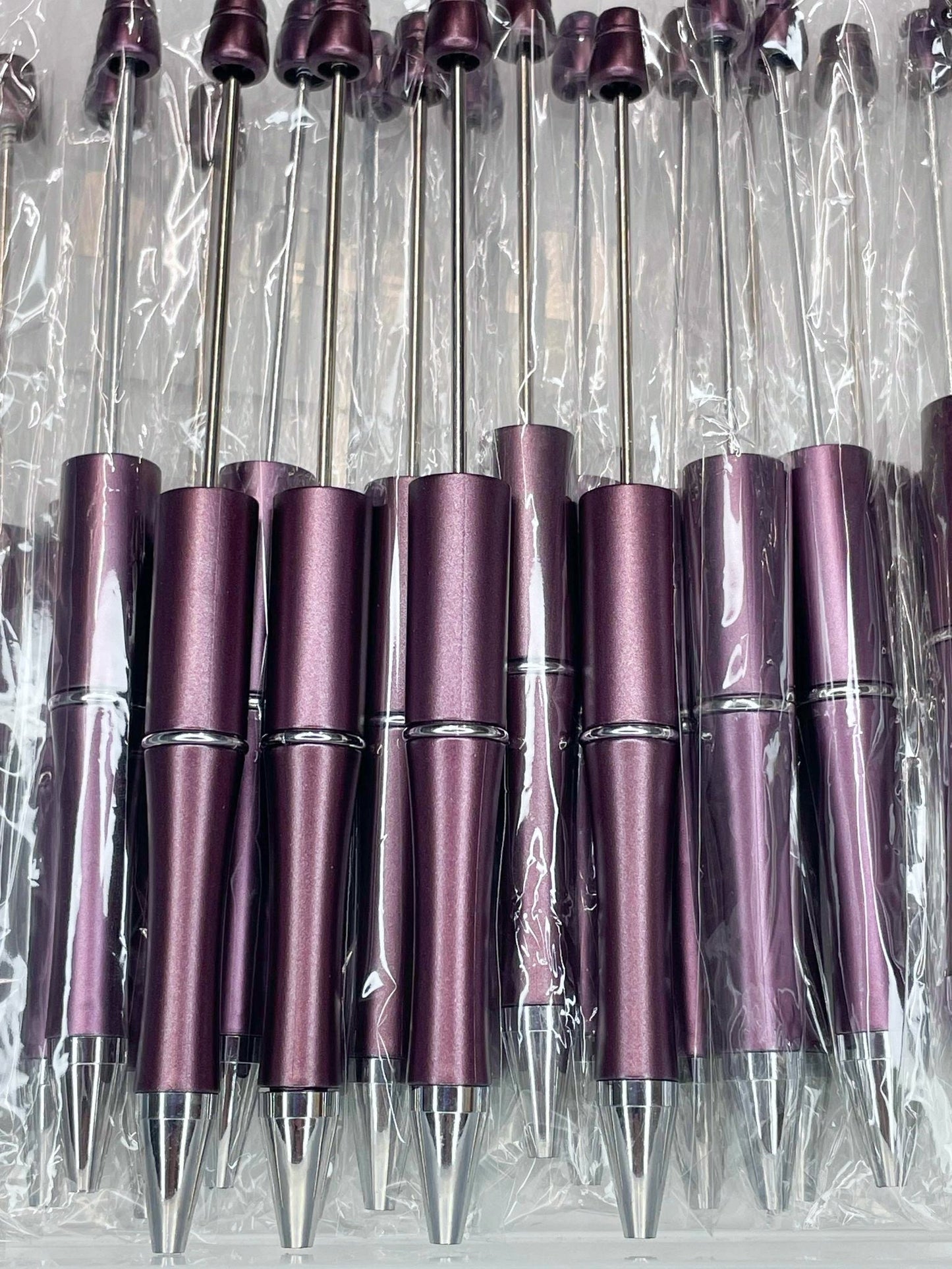 BEADABLE PLASTIC PEN PEARLESCENT PLUM B29 (1ct)