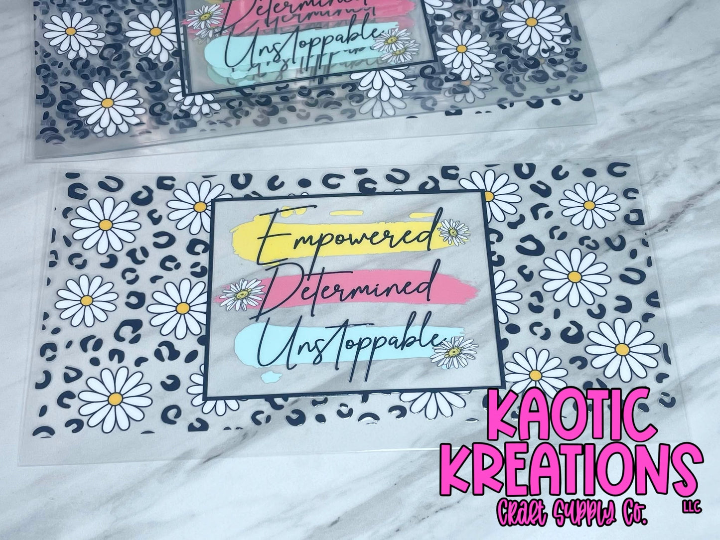 UV DTF 16OZ LIBBY WRAP EMPOWERED DETERMINED UNSTOPPABLE L-030 (1ct)