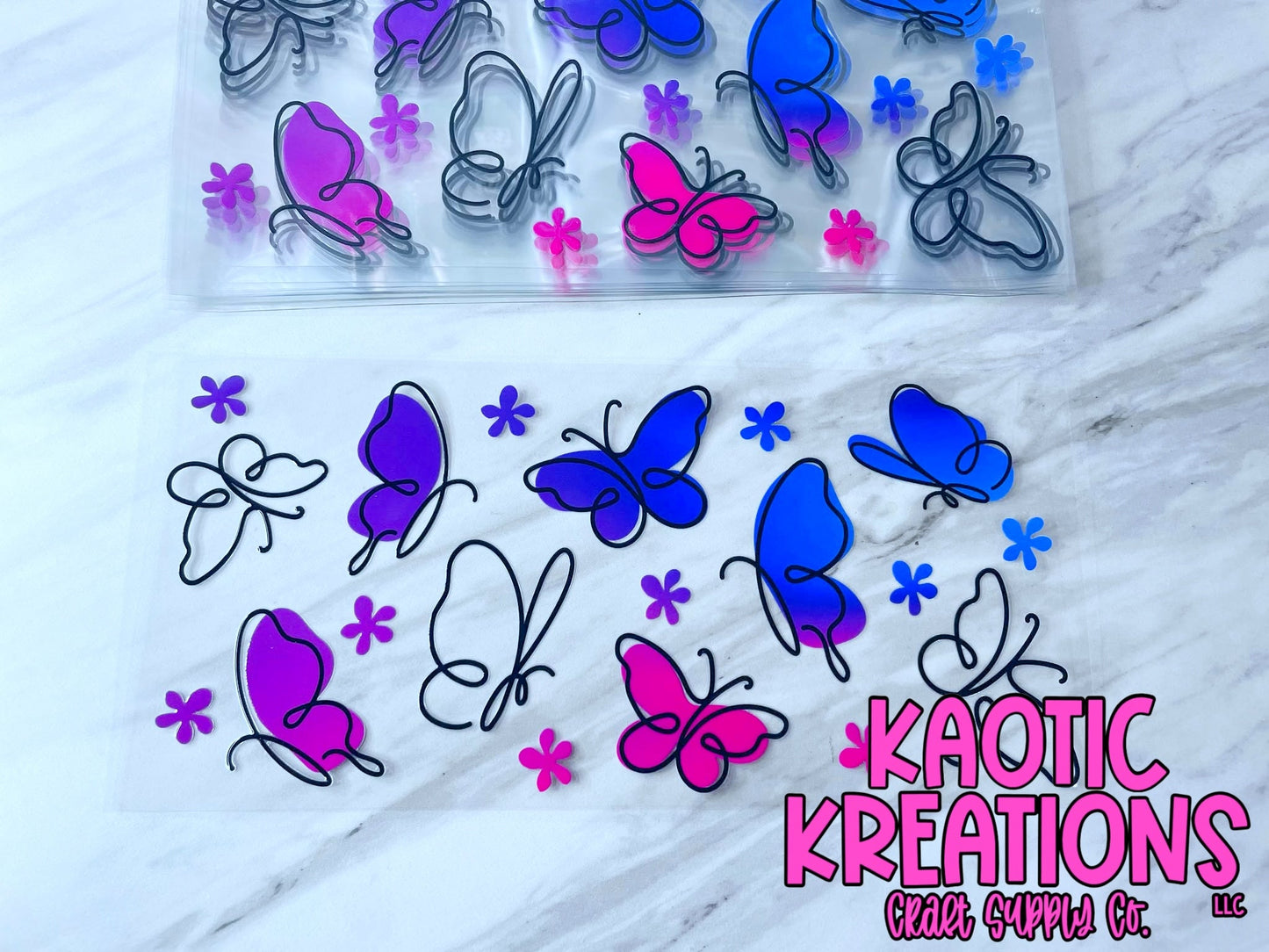 16OZ UV DTF LIBBY WRAP BUTTERFLIES P3888 (1ct)