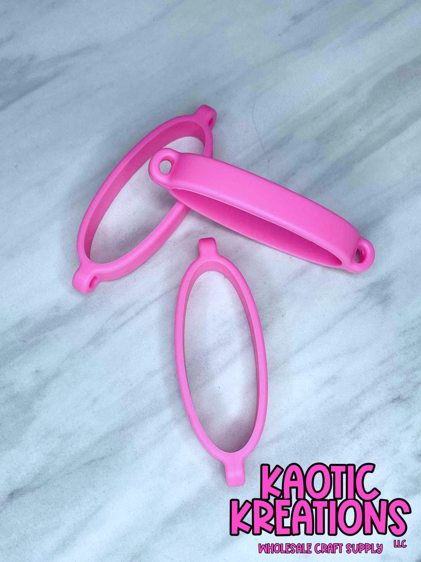 BEADABLE TUMBLER SILICONE CARRIER RING #14 HOT PINK (1ct)