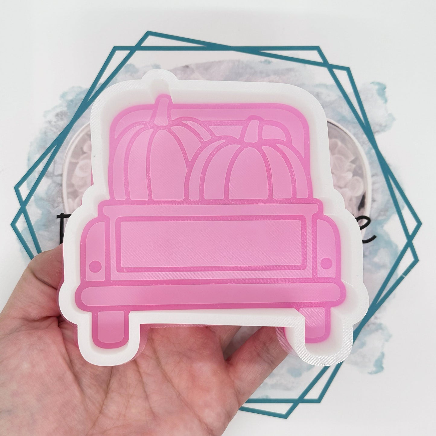 *NEW RELEASE* Truck with Pumpkins (back view) Freshie Mold