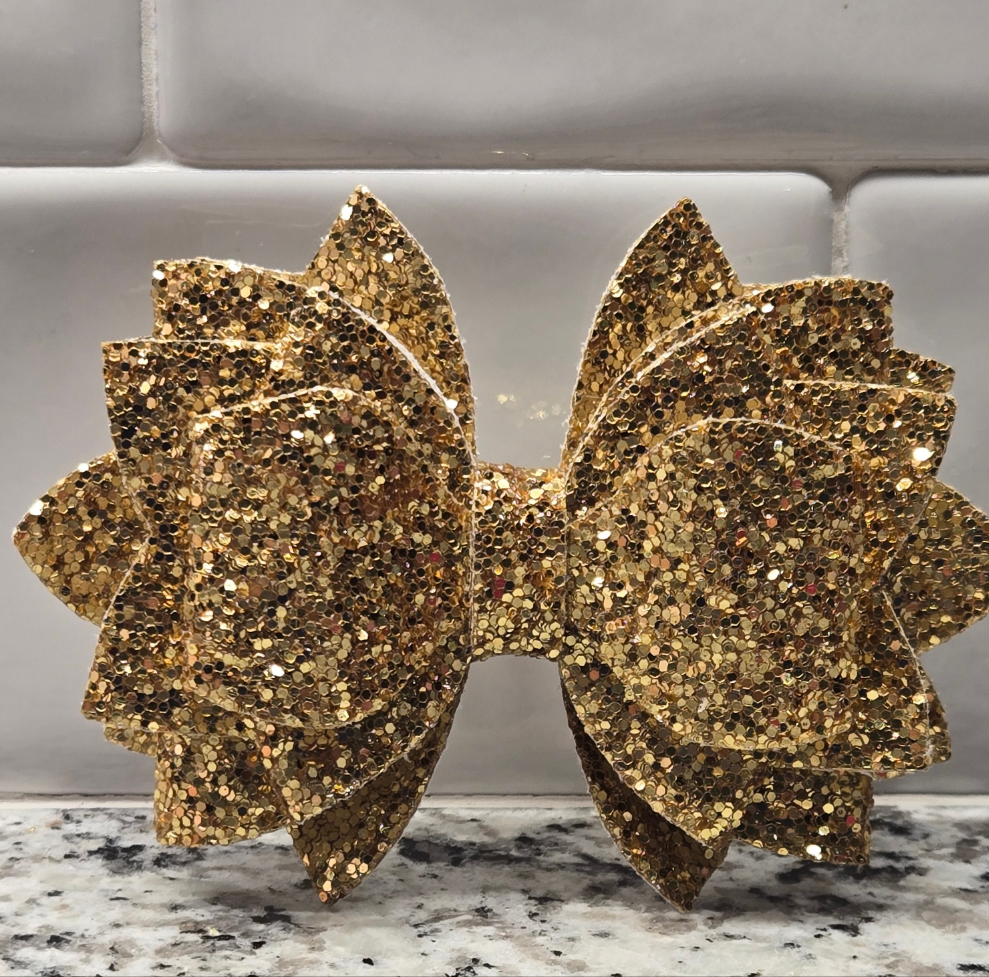 FoolsGold Glitter Tumbler Bow