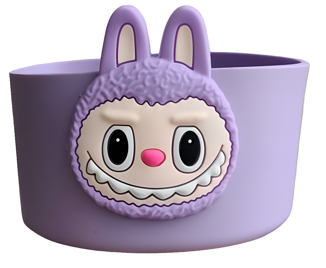Lavender Monster Silicone Boot Bumper Sleeve for Tumblers