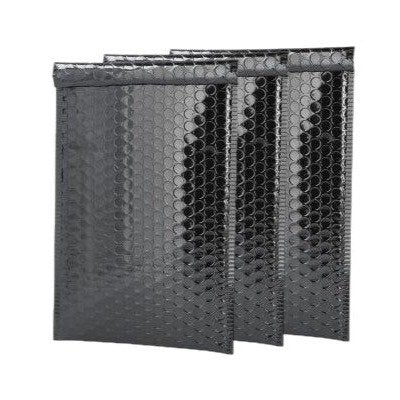 Black Metallic Bubble Mailers Size 6.5x10 Padded Envelopes