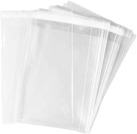 Clear Self Seal Cello Bags Size 9x12 Cellophane Packaging Supplies 100 Pack