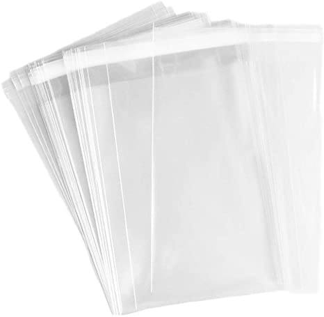 Clear Self Seal Cello Bags Size 9x12 Cellophane Packaging Supplies 100 Pack