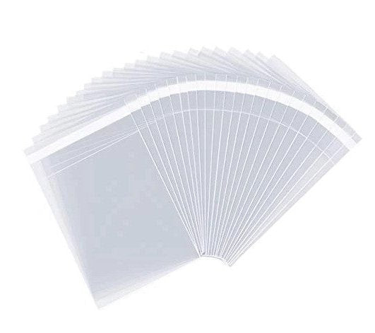 Clear Self Seal Cello Bags Size 9x12 Cellophane Packaging Supplies 100 Pack