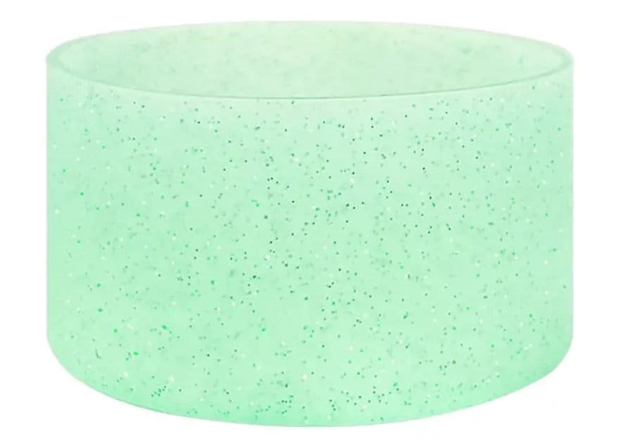 Mint Sparkle silicone boot sleeve bumper for tumbler