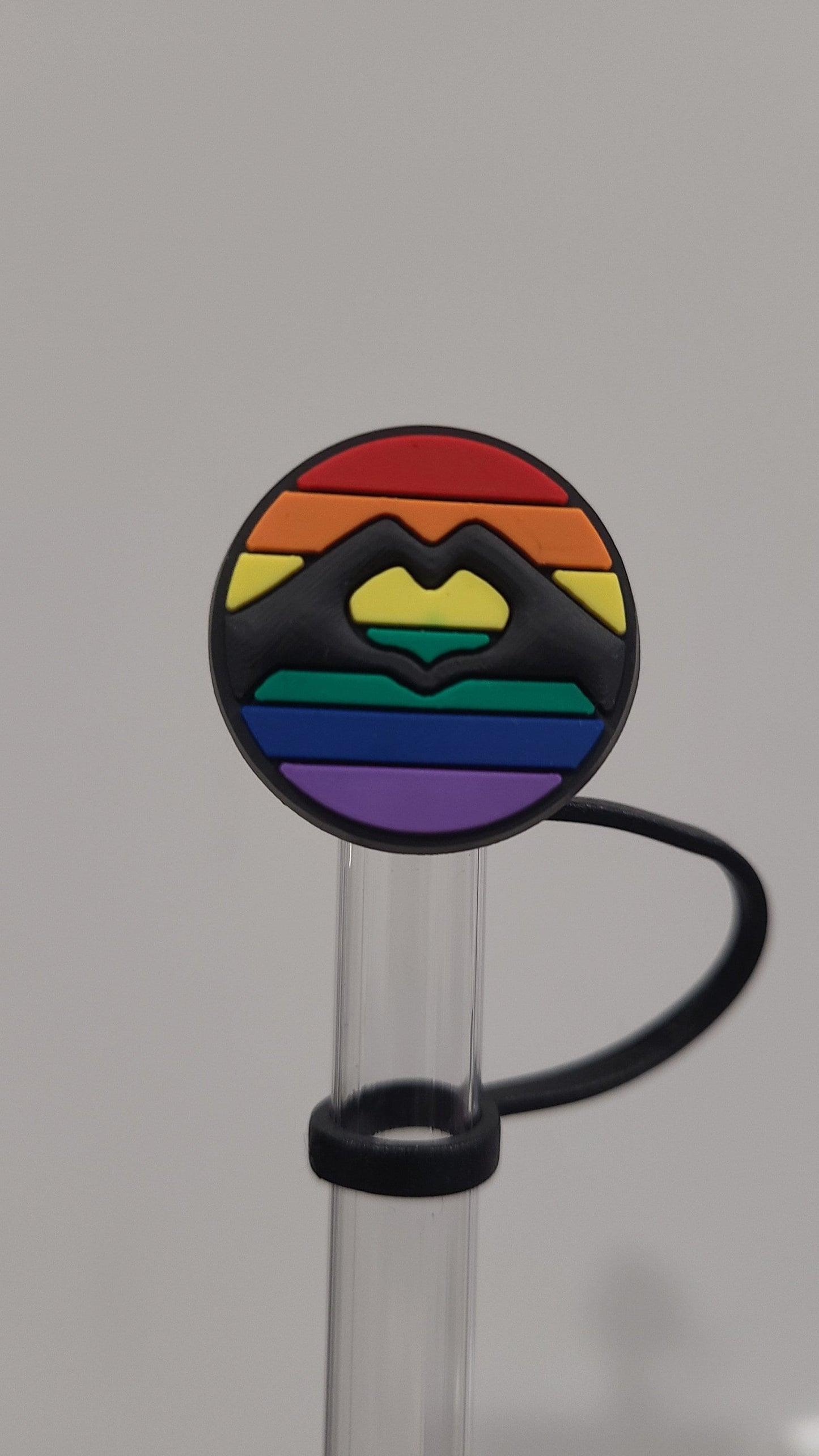 Love Wins Silicone Strawtopper for Tumblers