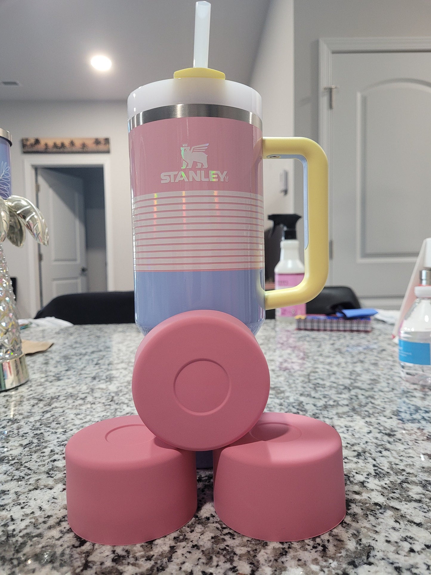 Rose Pink Silicone Boot Bumper Sleeve for Tumbler