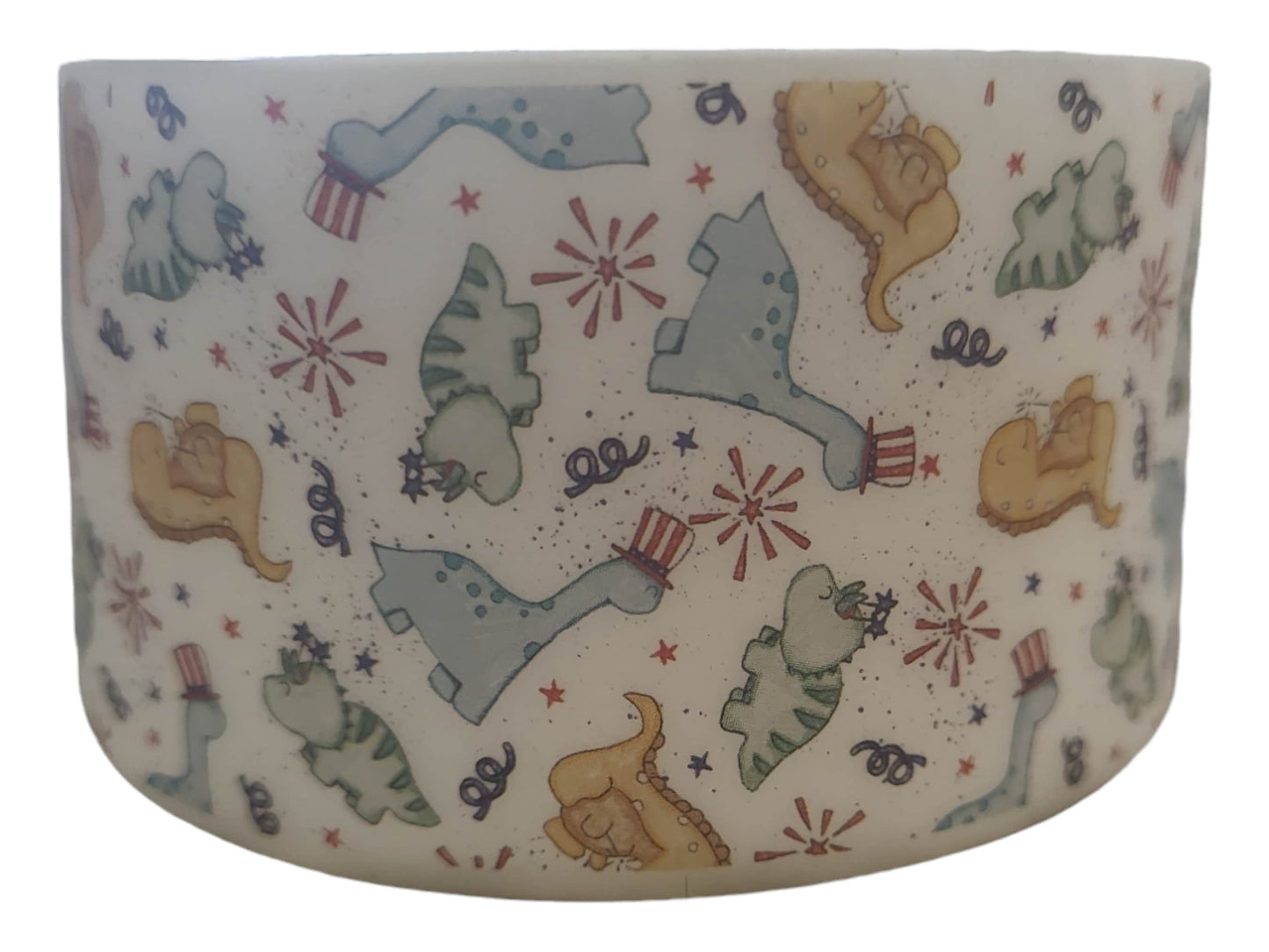 Patriotic Dinos Silicone Boot Bumper Sleeve for tumblers