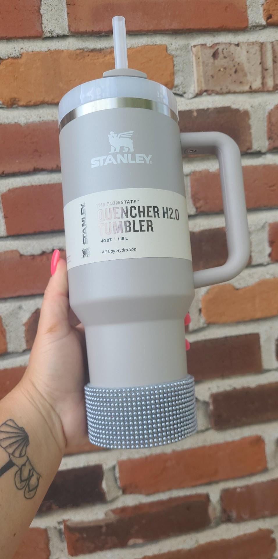 Pearl Gray Silicone Boot Bumper Sleeve for Tumblers
