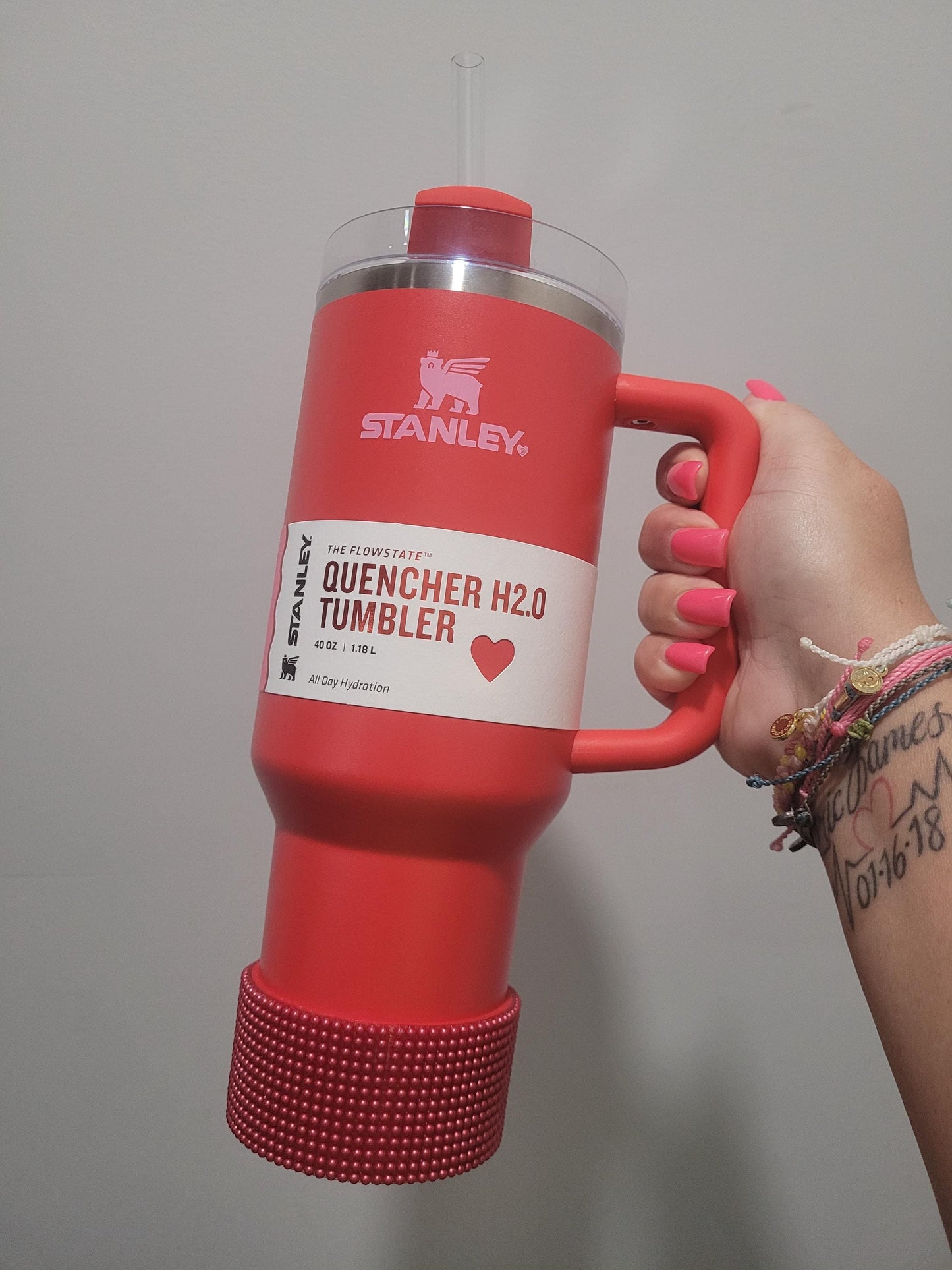 Pearl Red Silicone Boot Bumper Sleeve for Tumblers