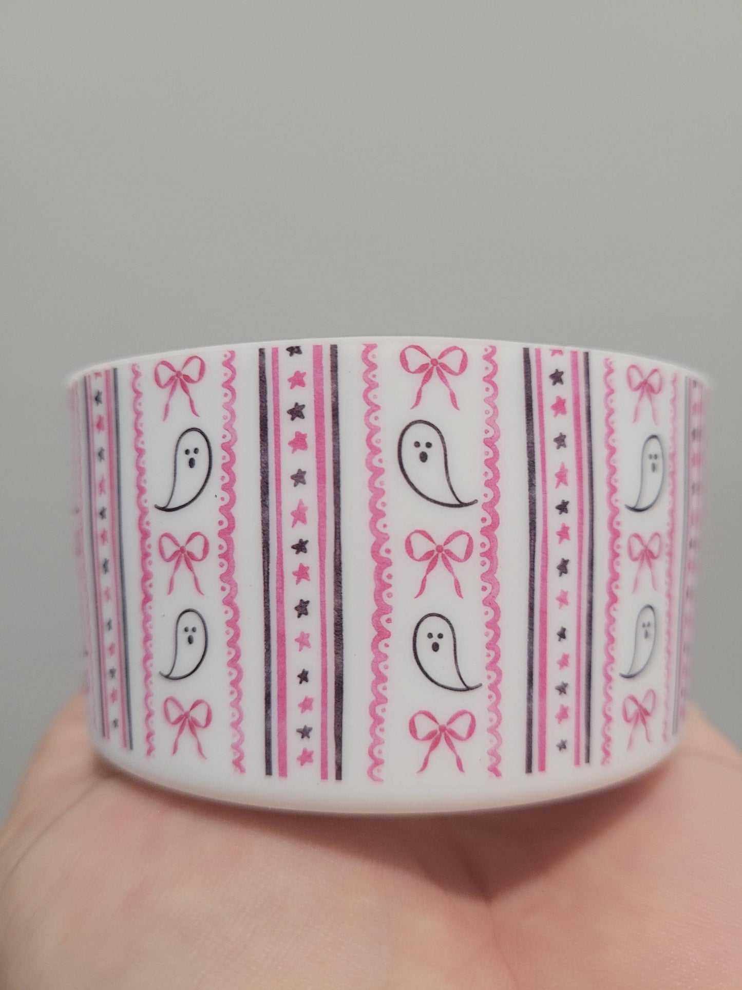 Ghostly Bows Silicone Boot Bumper Sleeve for Tumblers