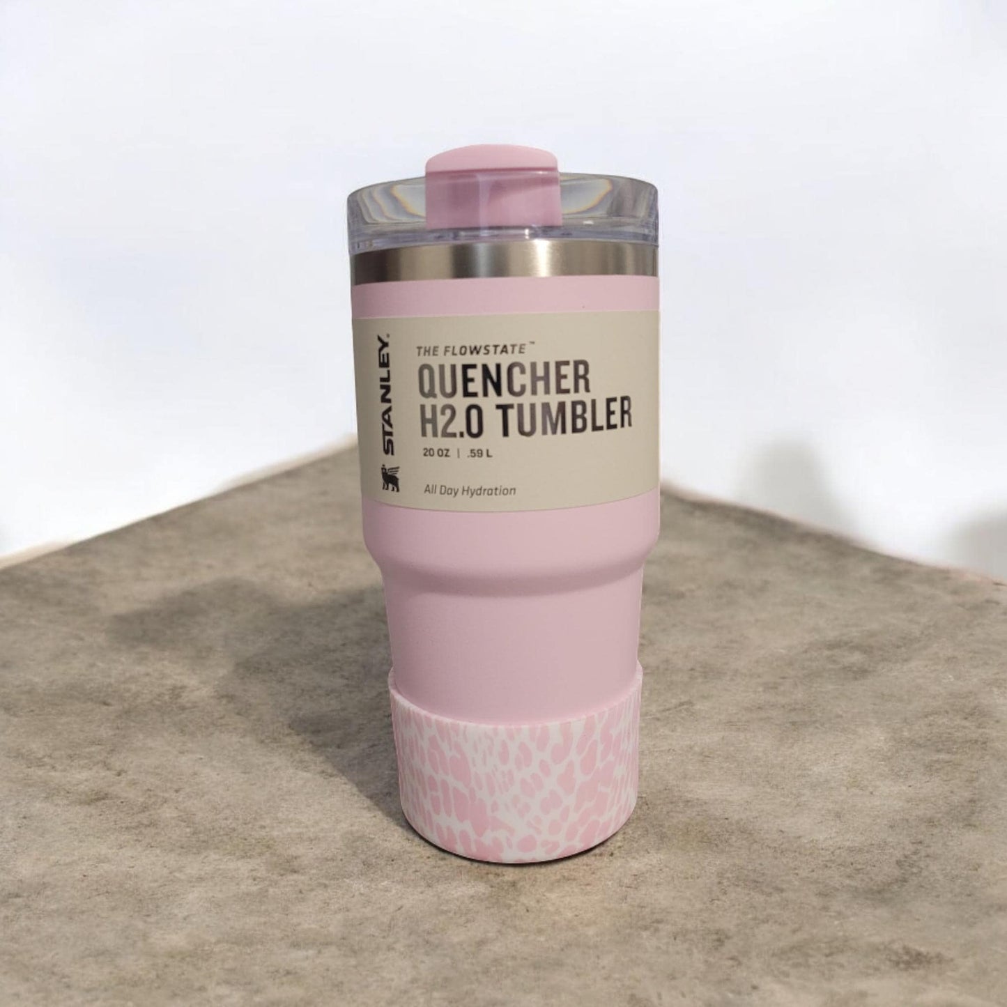 Pink Cheetah Boot Bumper Sleeve for Tumblers