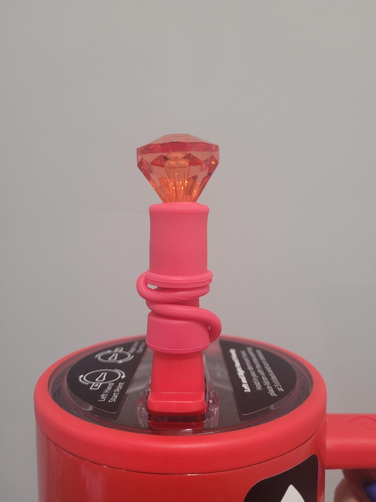 12MM Blingin Red Strawtopper