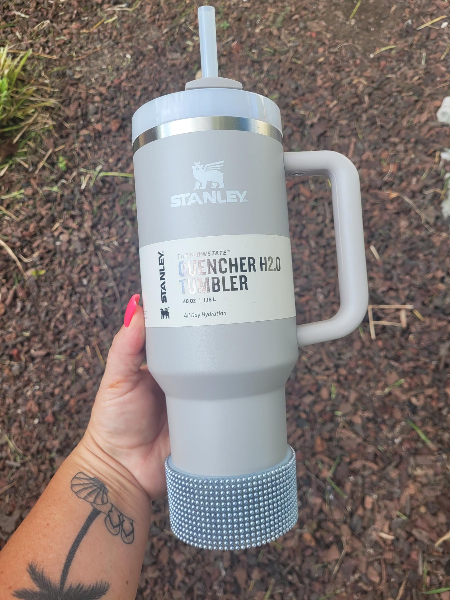 Pearl Gray Silicone Boot Bumper Sleeve for Tumblers
