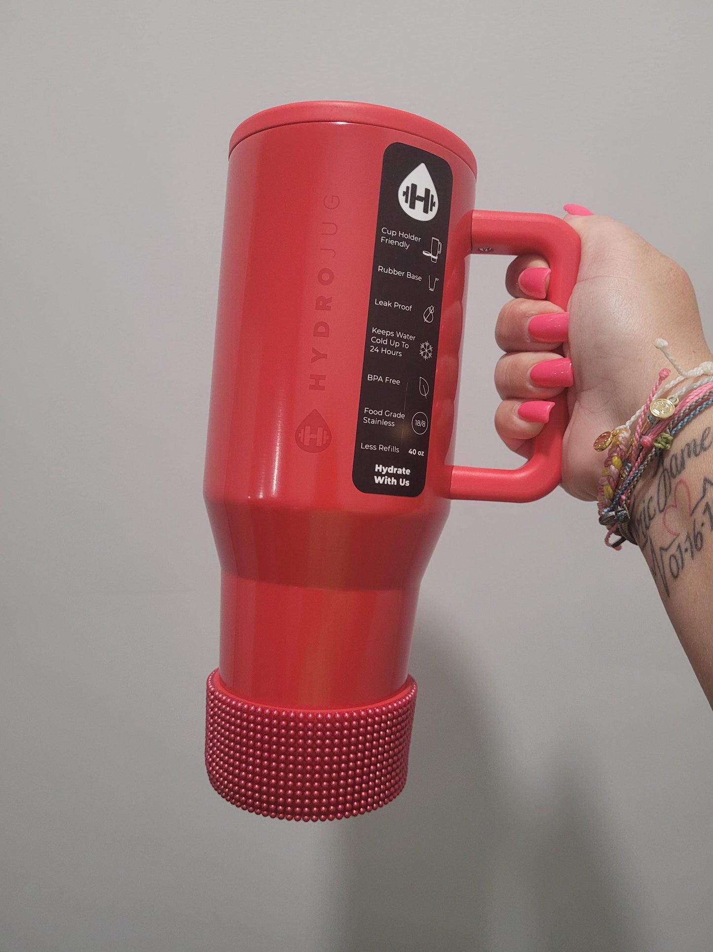 Pearl Red Silicone Boot Bumper Sleeve for Tumblers