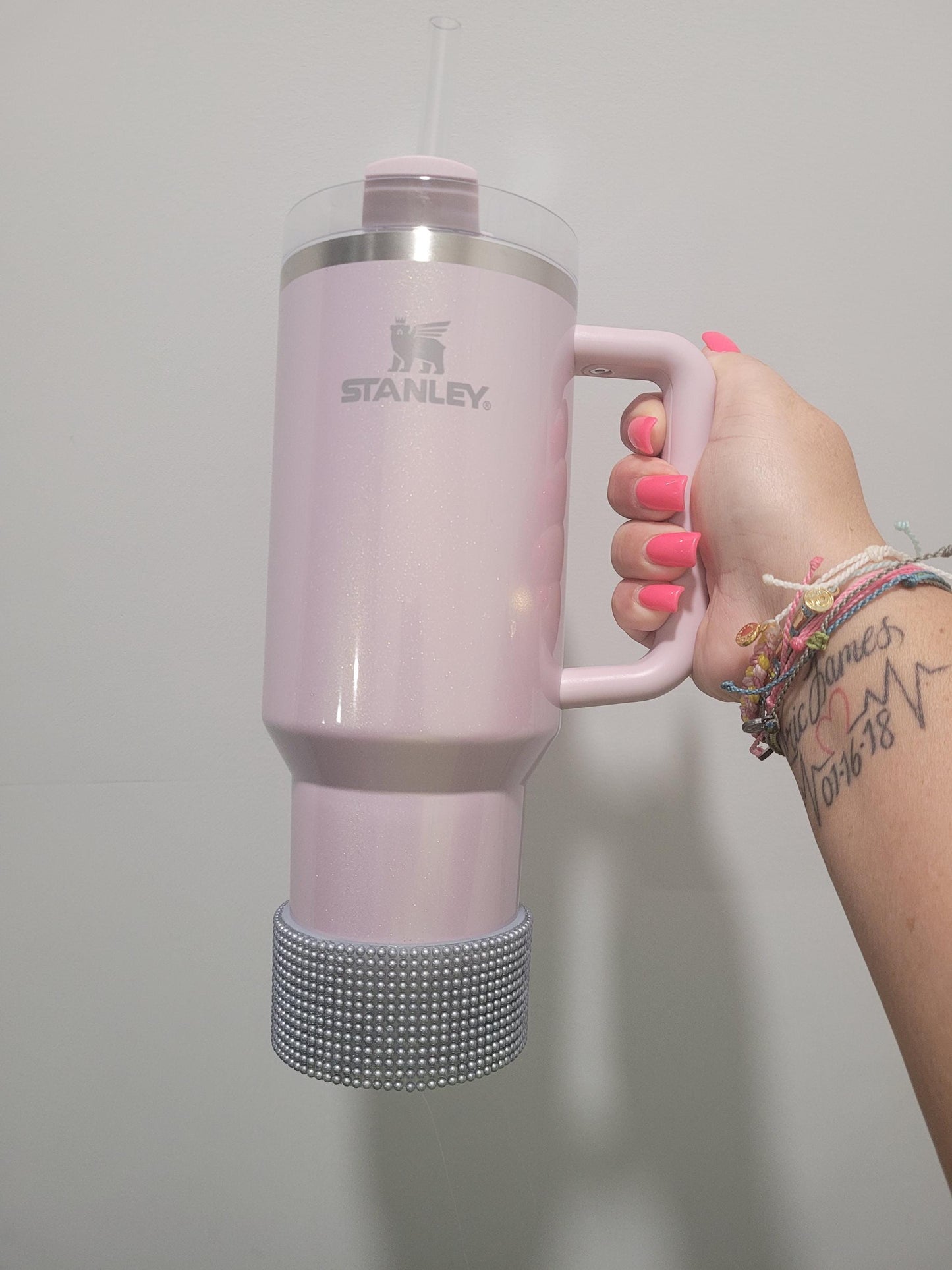 Pearl Gray Silicone Boot Bumper Sleeve for Tumblers