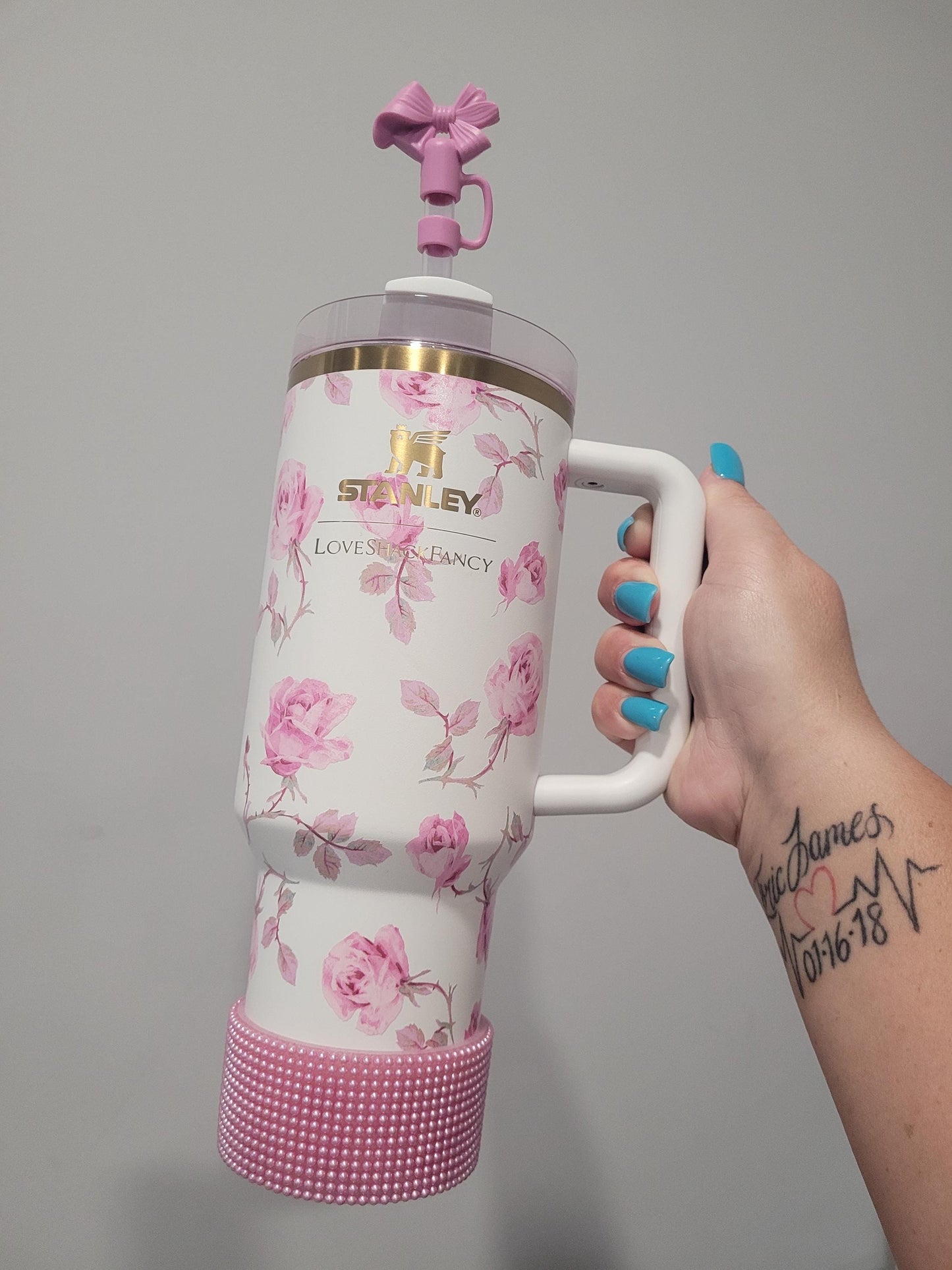 LSF PearlPink Silicone Boot Bumper Sleeve for Tumblers