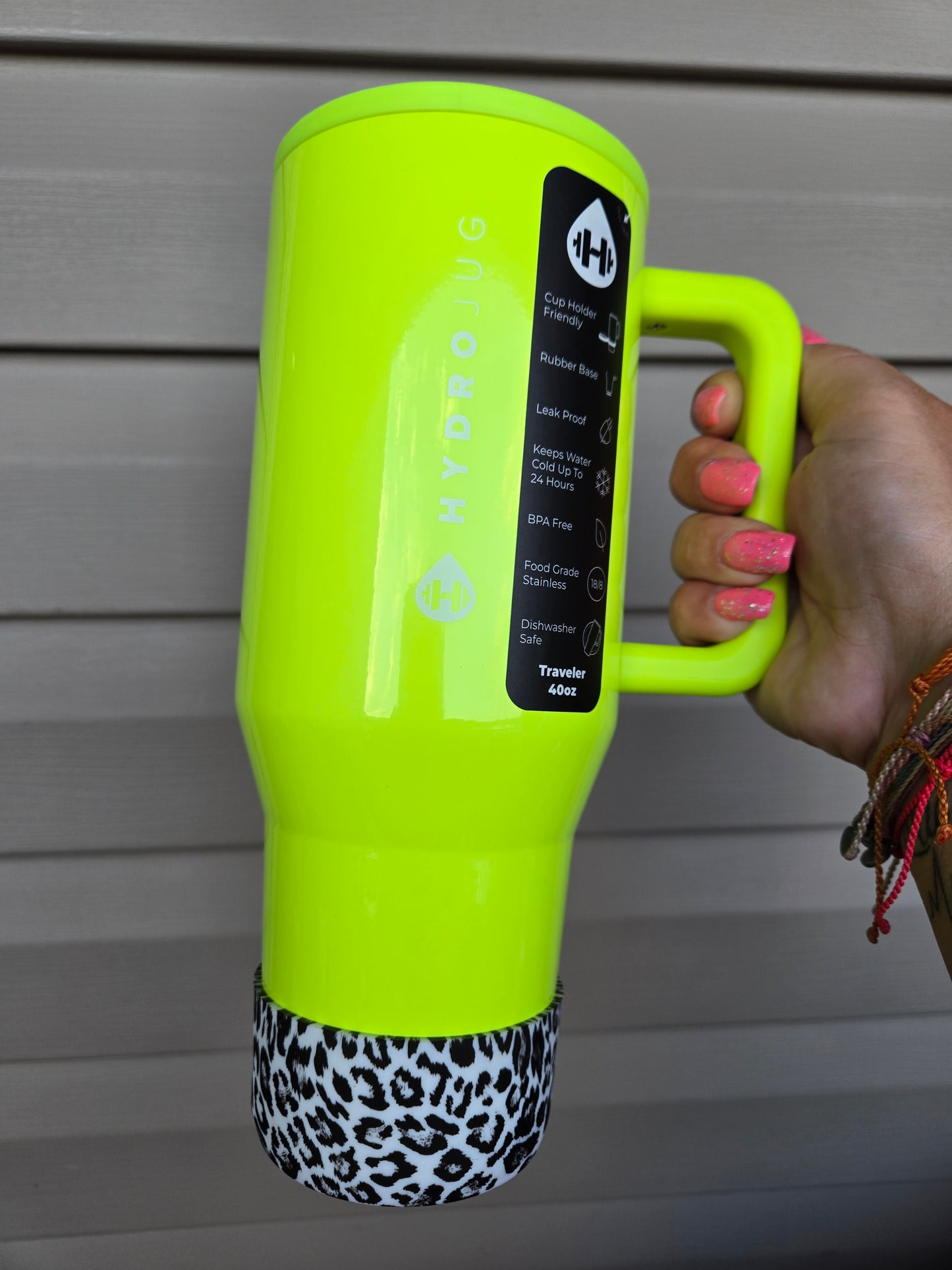 B&W Cheetah Silicone Boot Bumper for Tumbler