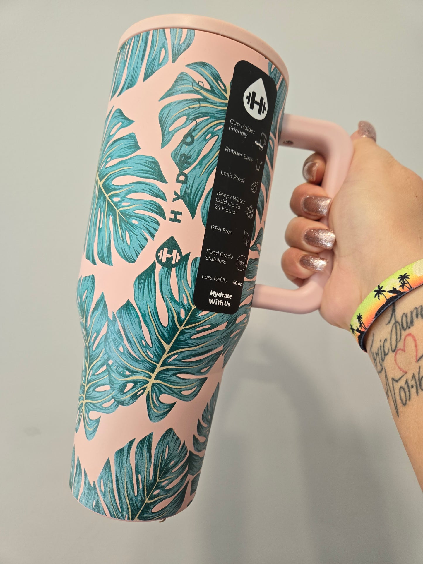 Hydrojug Limited Edition 40oz. Monstera