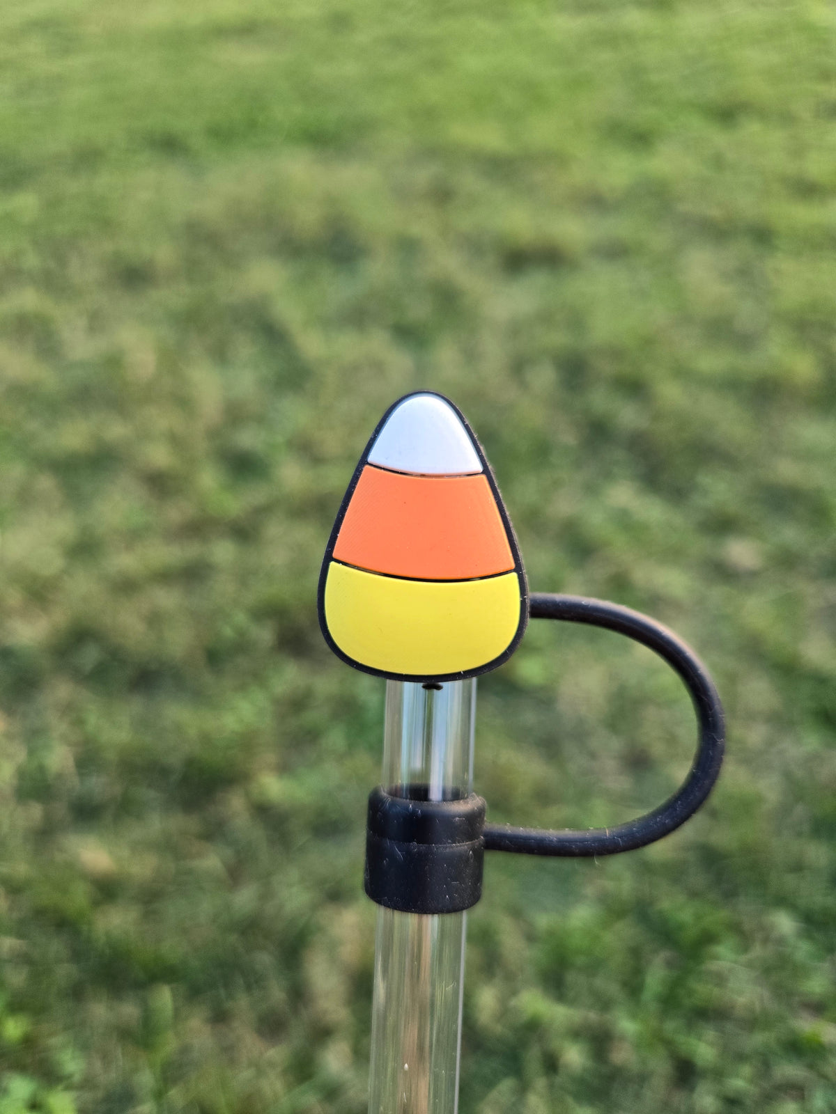 Candy Corn Straw Topper | Halloween Tumbler Accessory