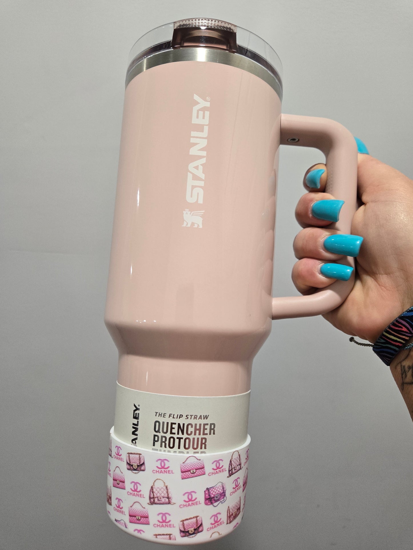 Pink CC SILICONE BOOT BUMPER SLEEVE FOR TUMBLERS