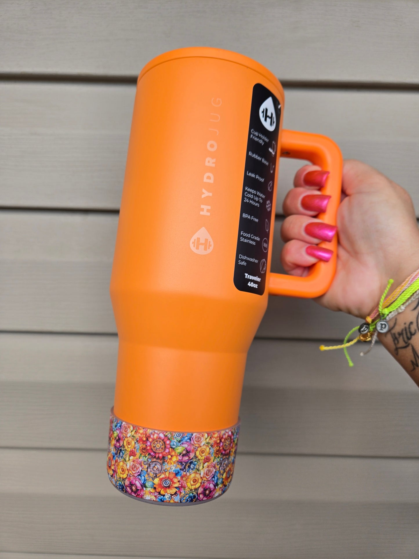 Steampunk Floral Silicone Boot Bumper Sleeve for Tumblers