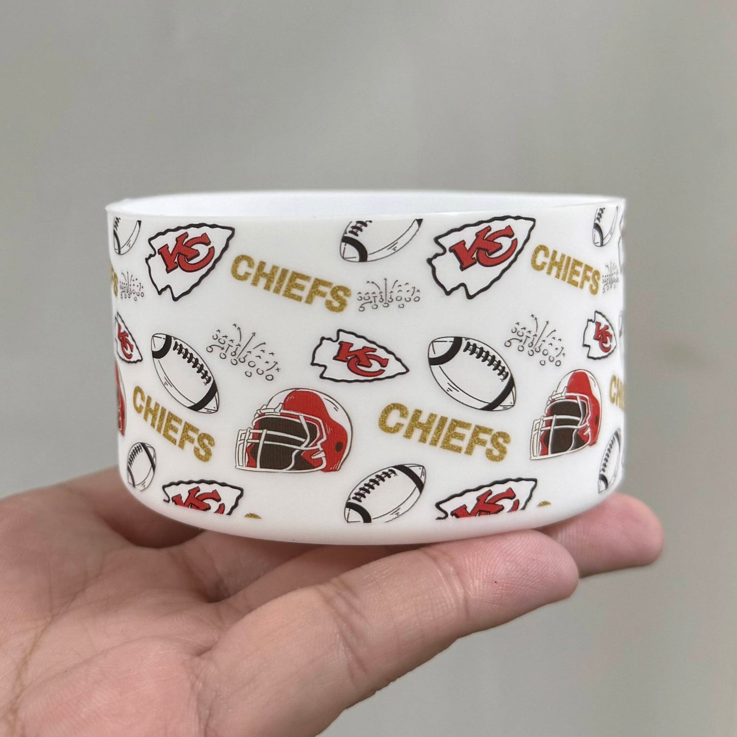 KC Chiefs Silicone Boot for Tumblers