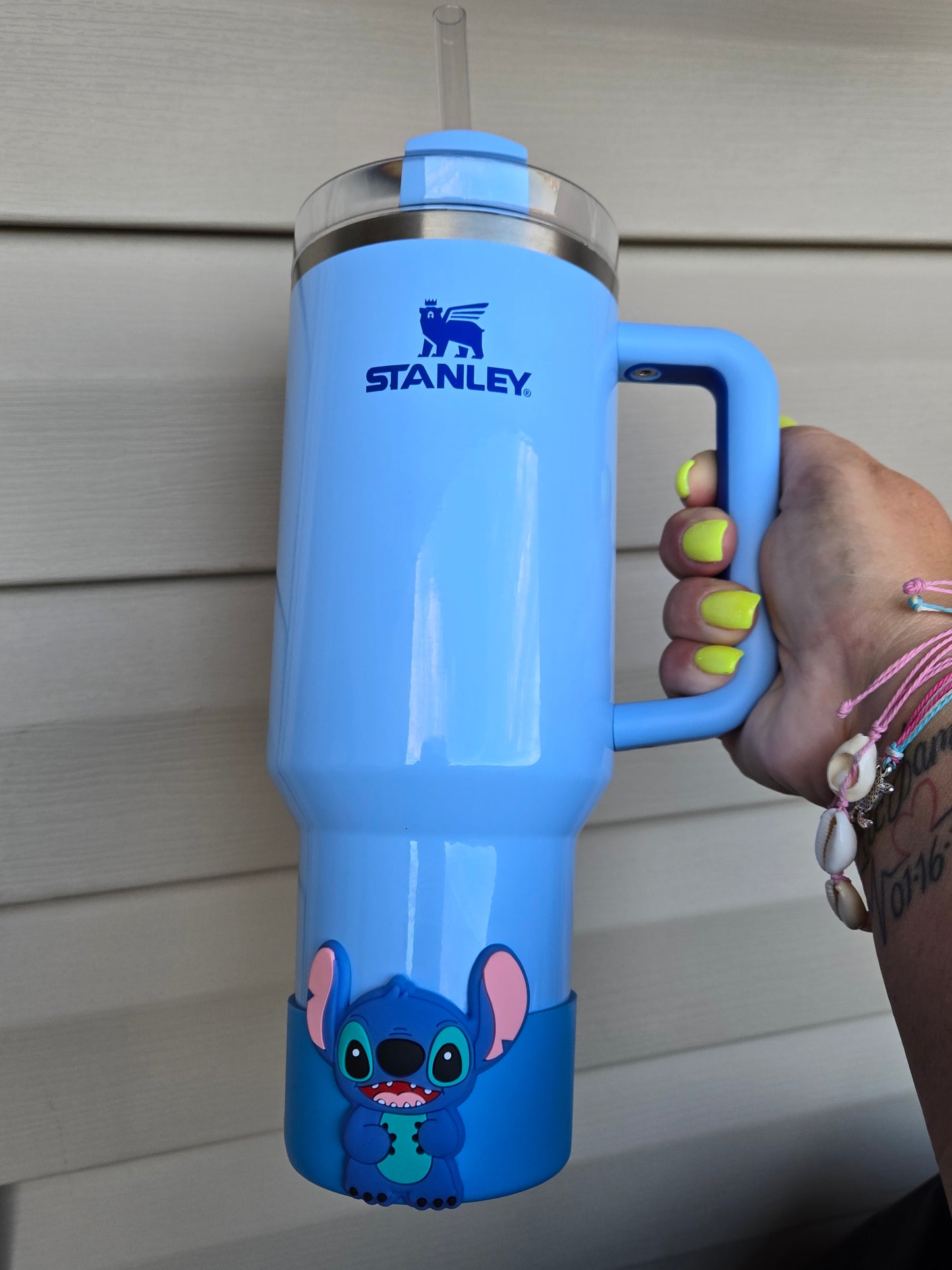 Blue Stitch Silicone Boot