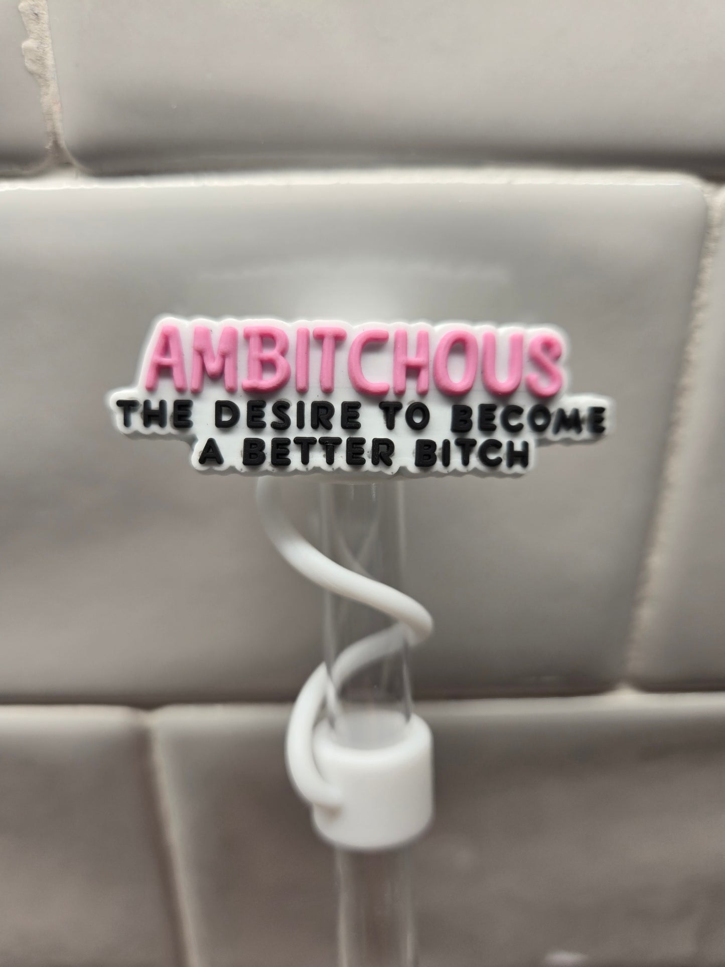 10MM Ambitchous Silicone Strawtopper