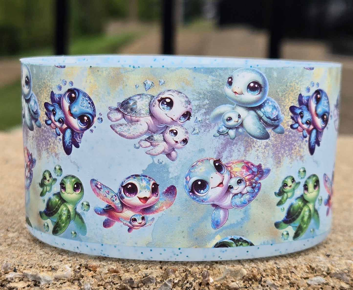 AquaGlitterSeaTurtles Silicone Boot