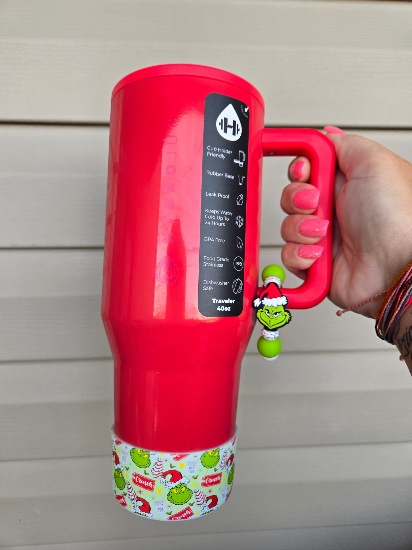 Mr.Grinch Tumbler Handle Charm