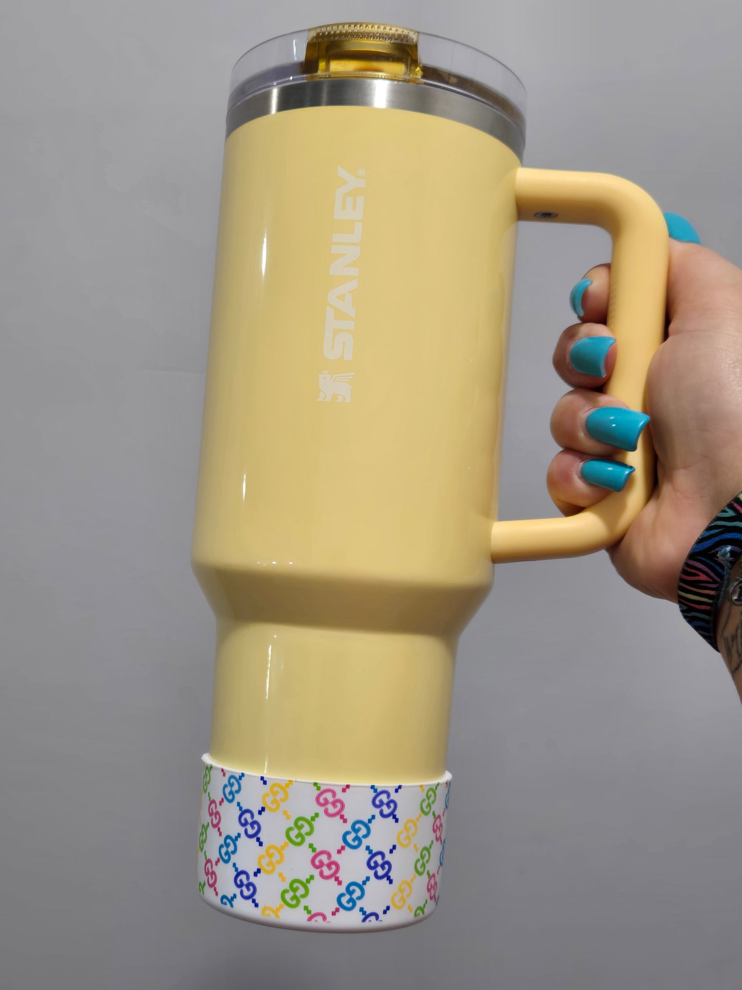 Designer GG Silicone Boot Bumper Sleeve for Tumblers