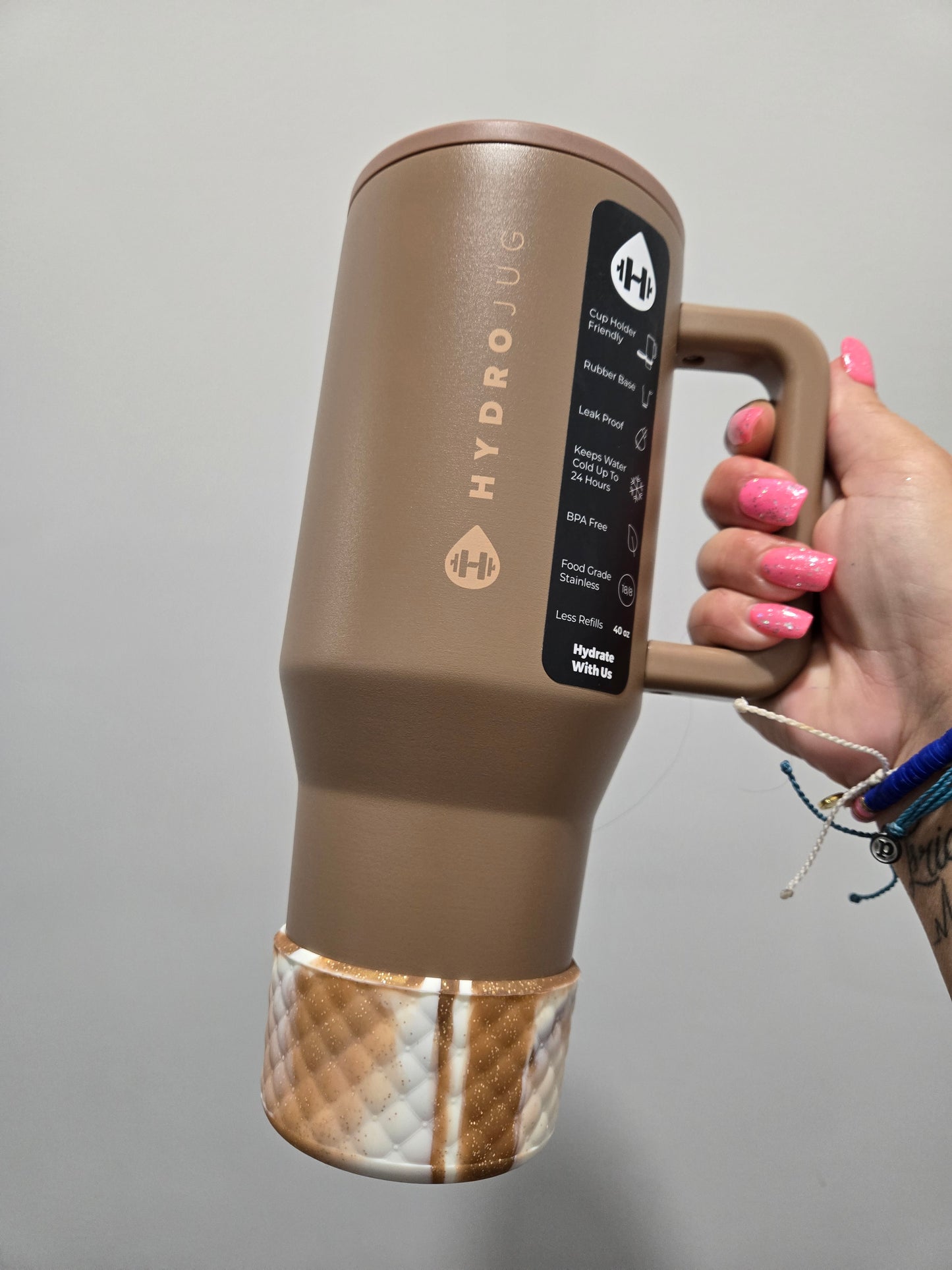 Carmel Macchiato Swirl Silicone Boot Bumper sleeve