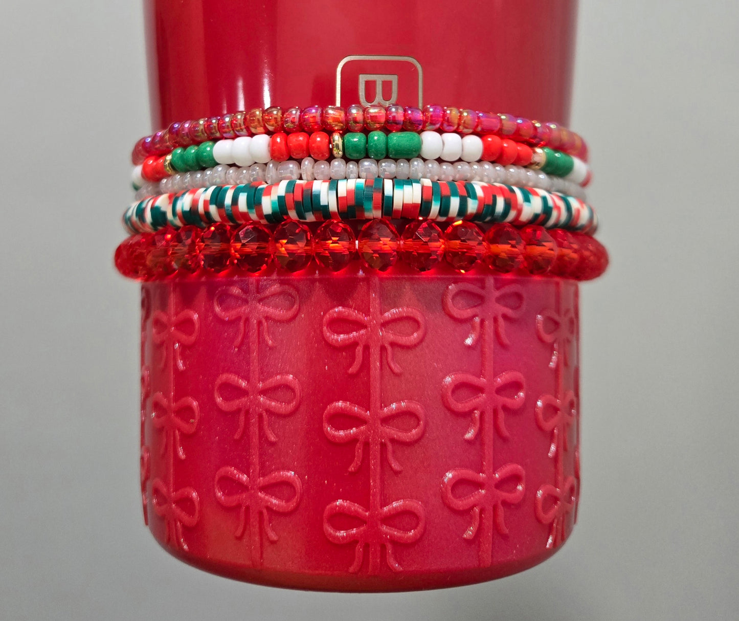 SleighAllDay Tumbler Bracelet Stack