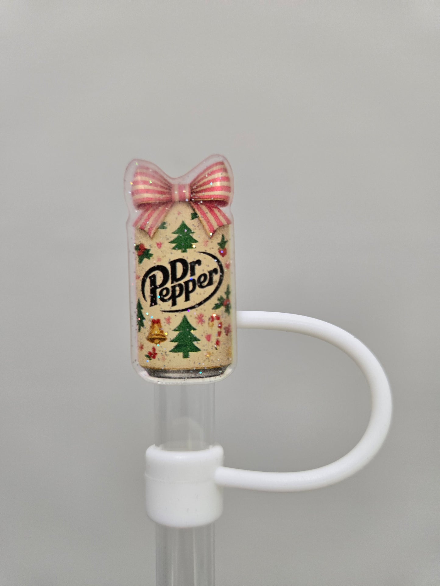 Dr.Pepper Xmas 10MM Acrylic strawtopper