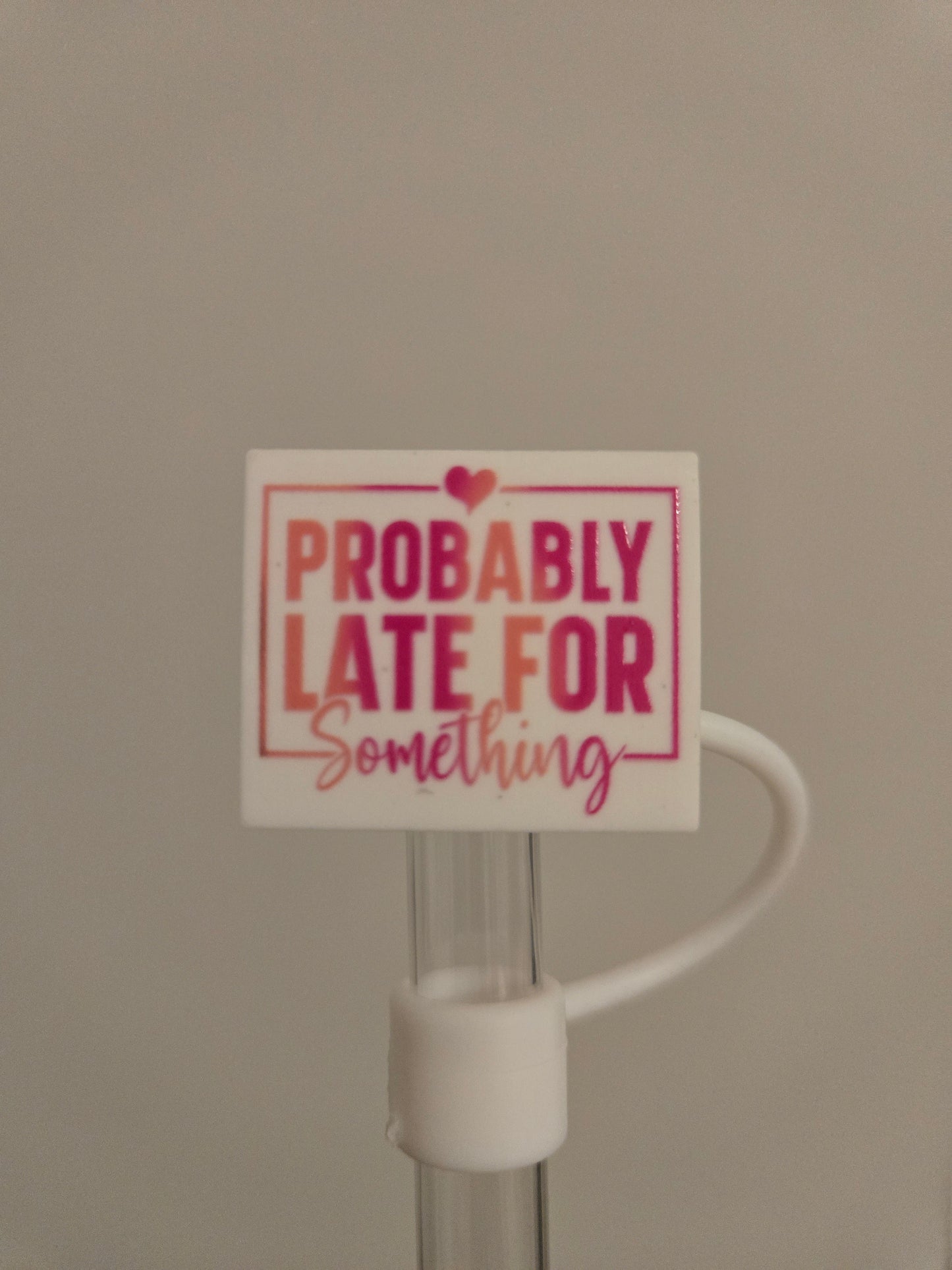 10MM ProbablyLate Silicone Strawtopper