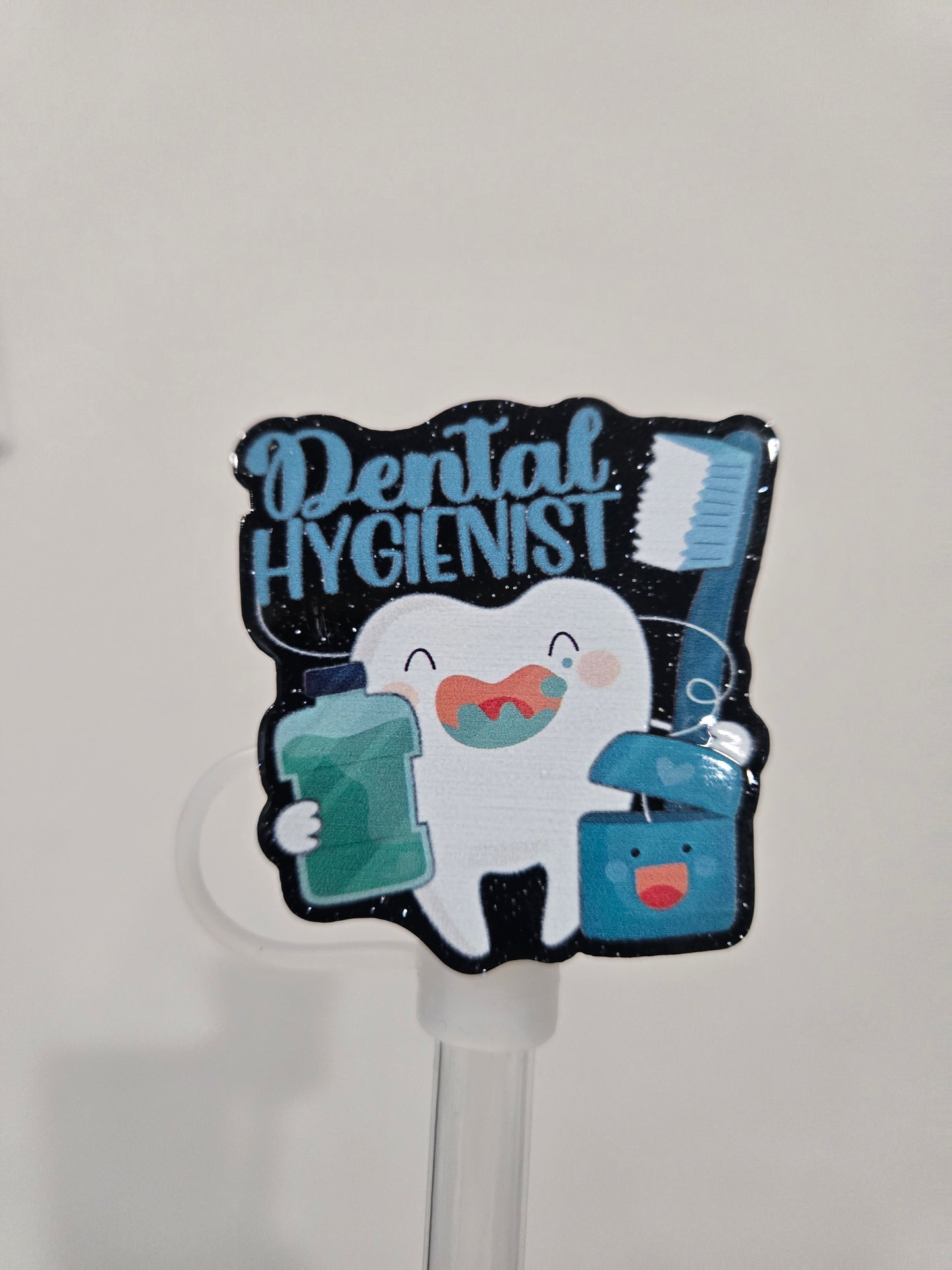 10MM DentalHygienst Acrylic strawtopper