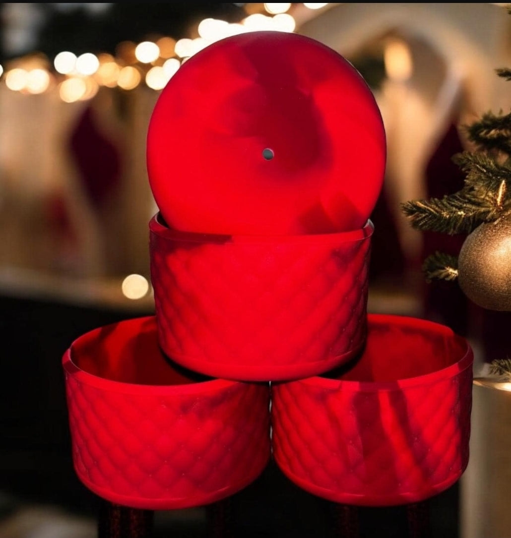 Red Velvet Swirl Silicone Boot gor for Tumblers