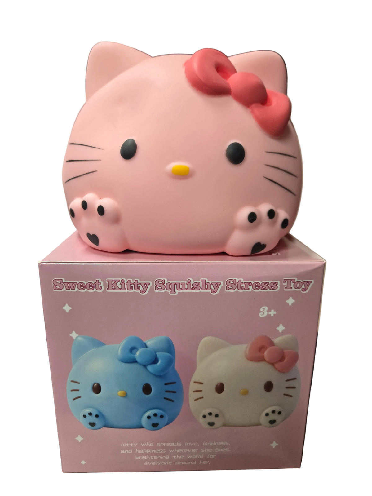 Pink Kitty Jumbo Squishy Stress Toy | Cute Kawaii Cat Fidget Toy