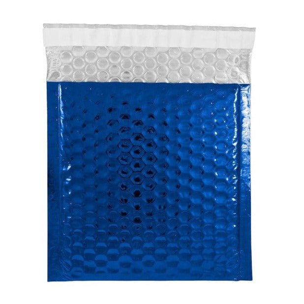 Royal Blue Metallic Bubble Mailers Size 6.5x10 Padded Envelopes