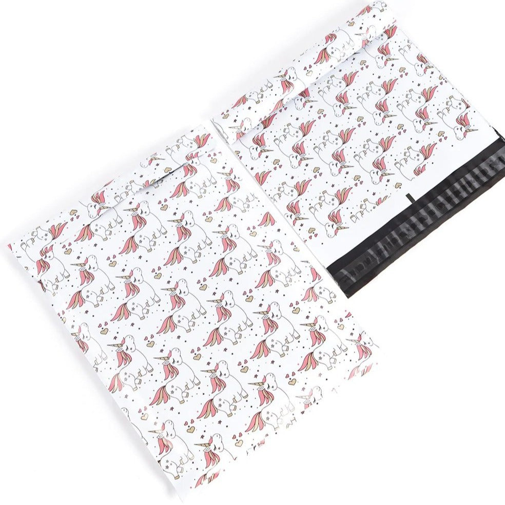 Unicorn Poly Mailers Size 10x13 Shipping Bags