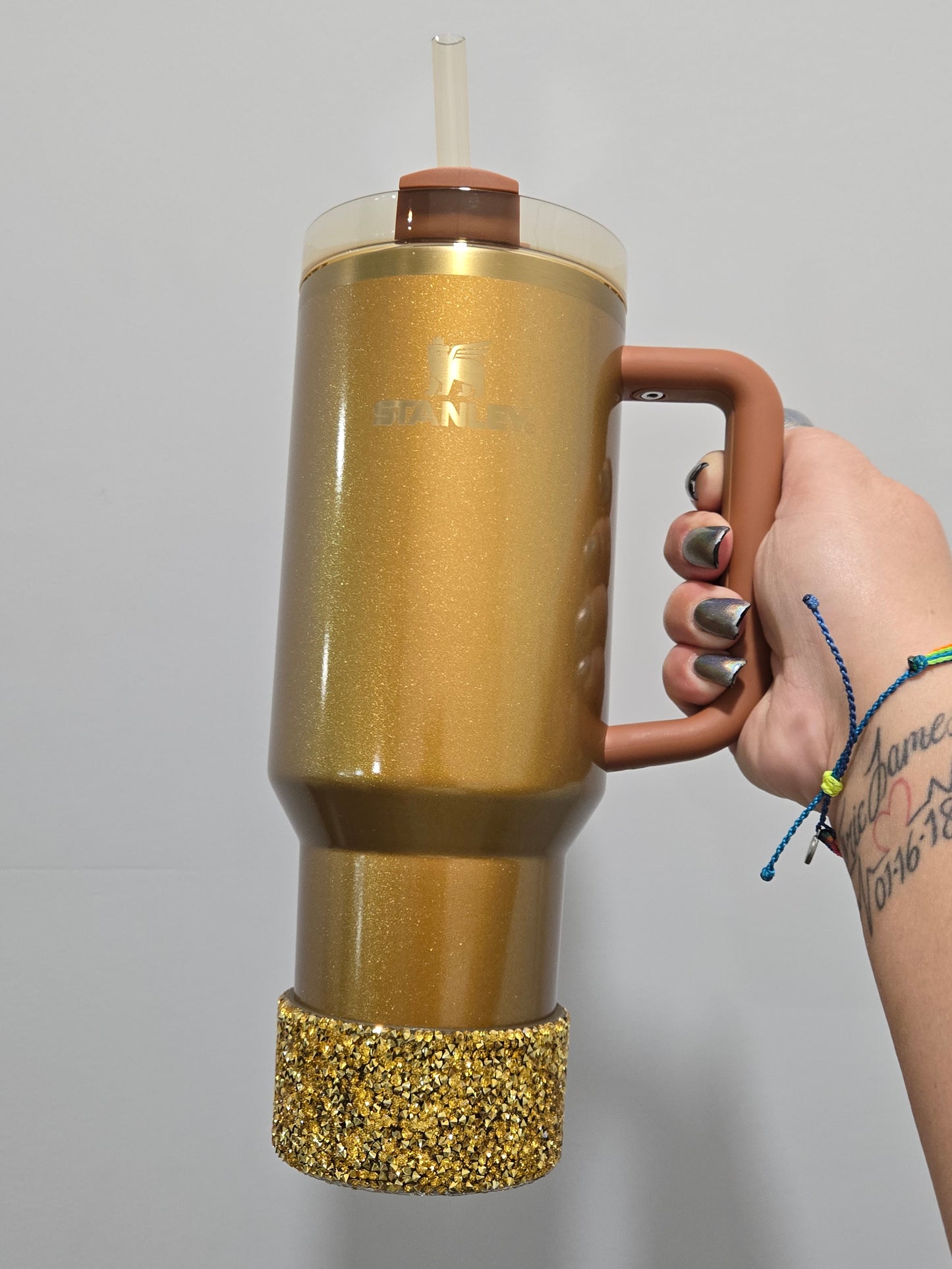 Bronze N Brassy Silicone Blingin Tumbler Boot